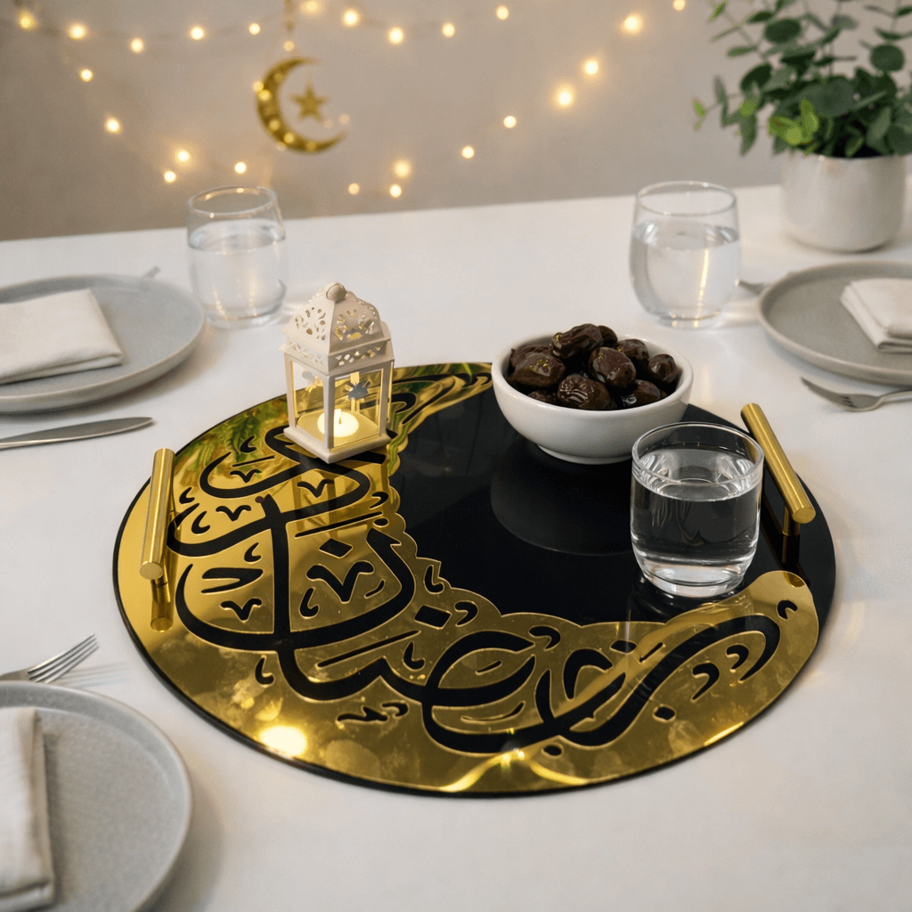 Hilal Grace Serving Tray Premium Acrylic Made-HGST01