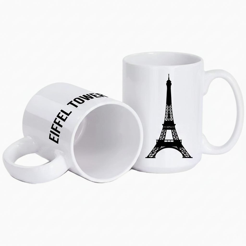 Custom Name White Ceramic Mug | Personalized Coffee Cup