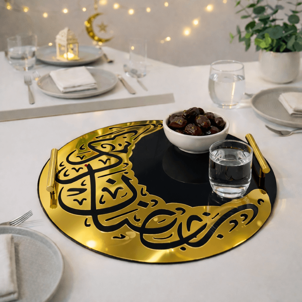Hilal Grace Serving Tray Premium Acrylic Made-HGST01