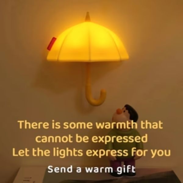 Mini Umbrella Magnetic LED Light USB | مصباح ليلي سيليكون مغناطيسي