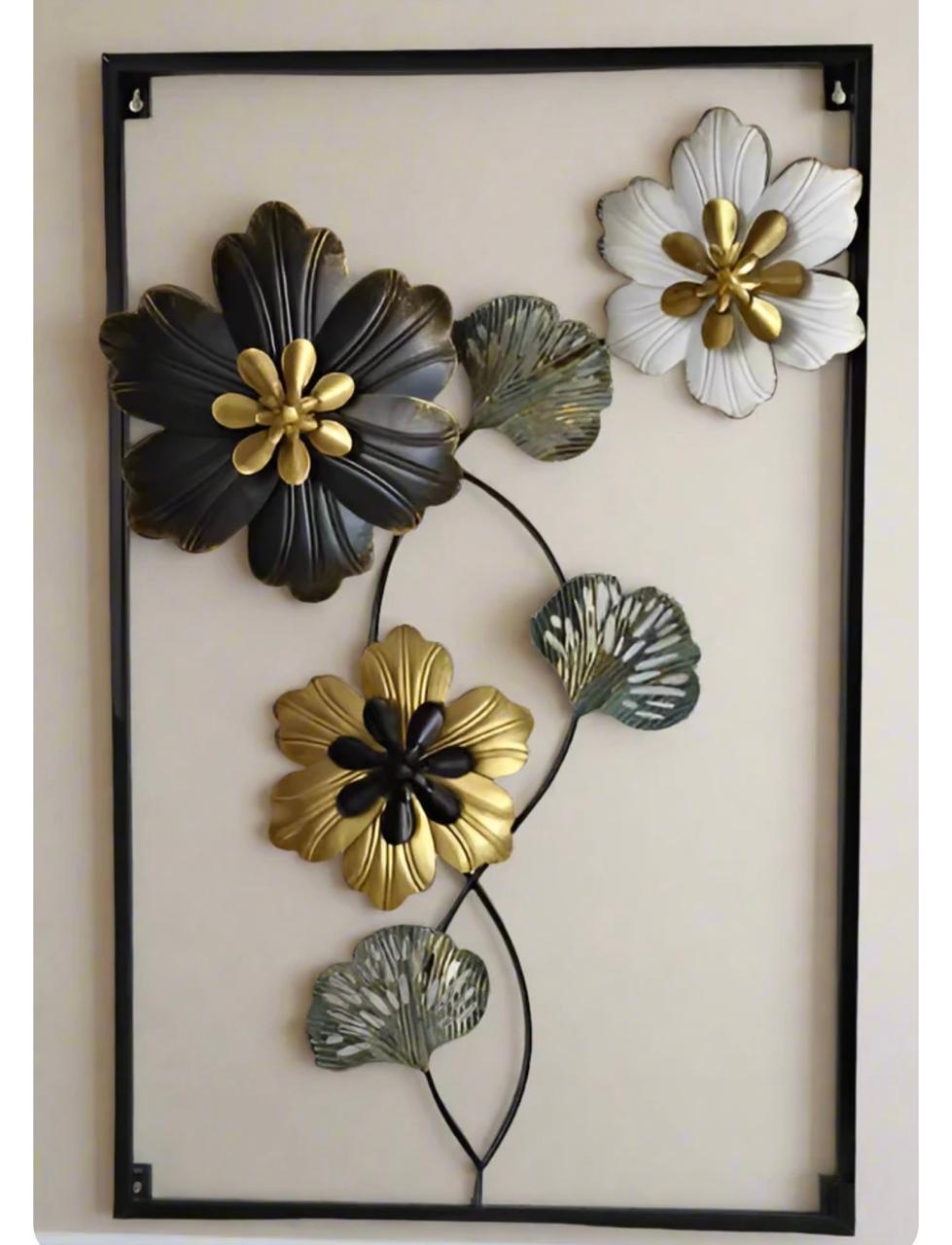 Statement flower wall sculpture