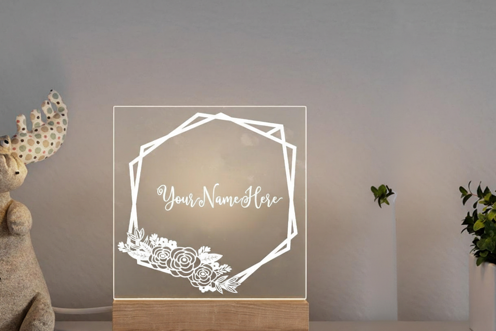 Custom Name 3D LED Night Light | Personalized USB Desktop Lamp